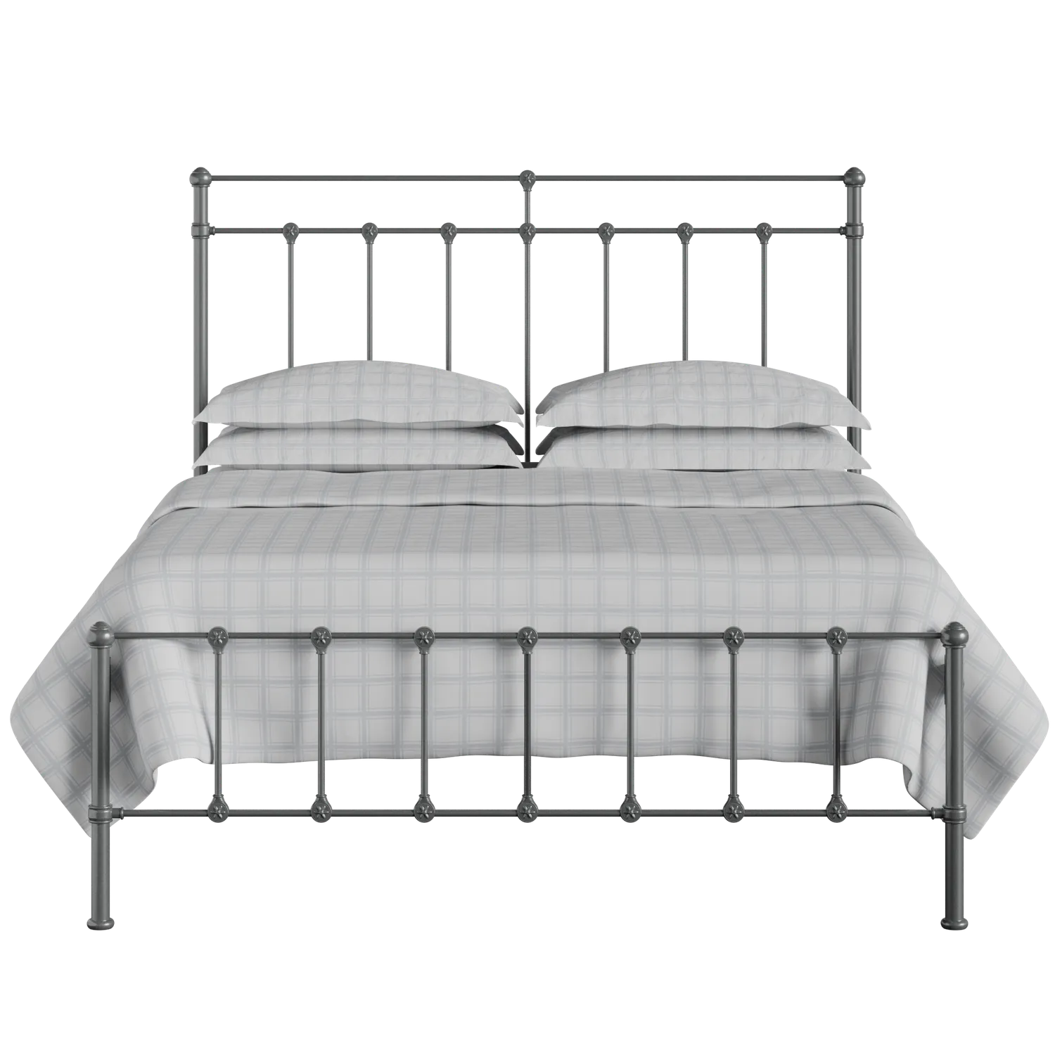 Ashley iron/metal bed in pewter