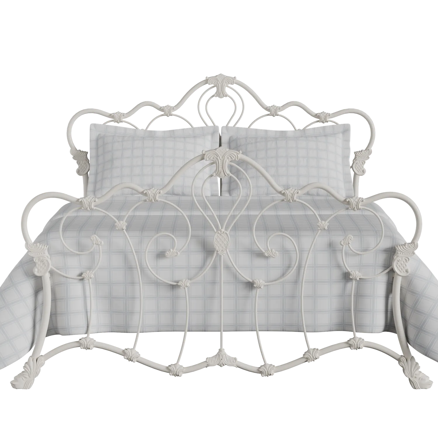 Athalone iron/metal bed in ivory