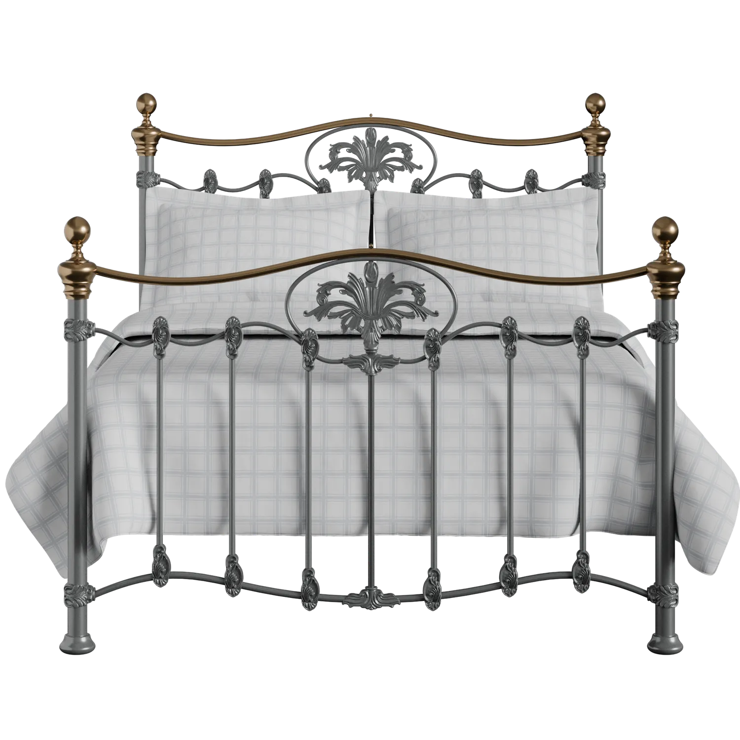 Camolin iron/metal bed in pewter