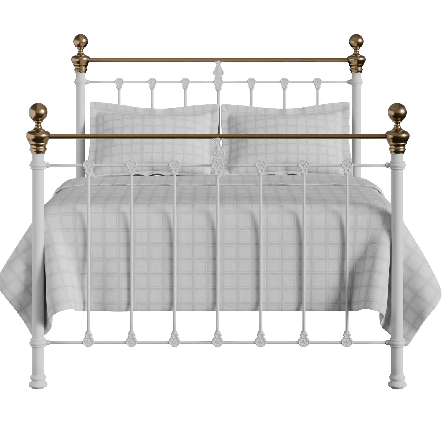 Hamilton iron/metal bed in white