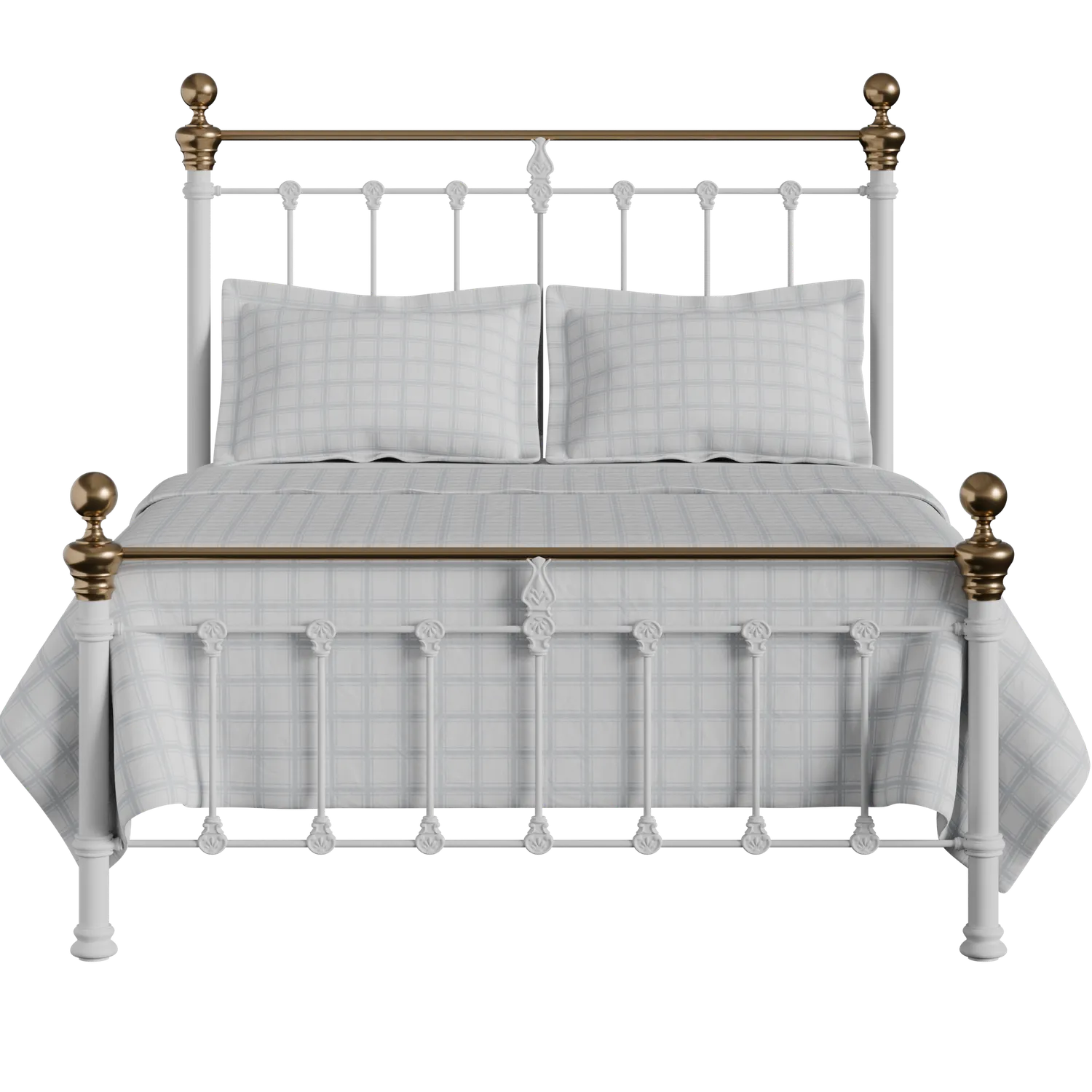 Hamilton Low Footend iron/metal bed in white