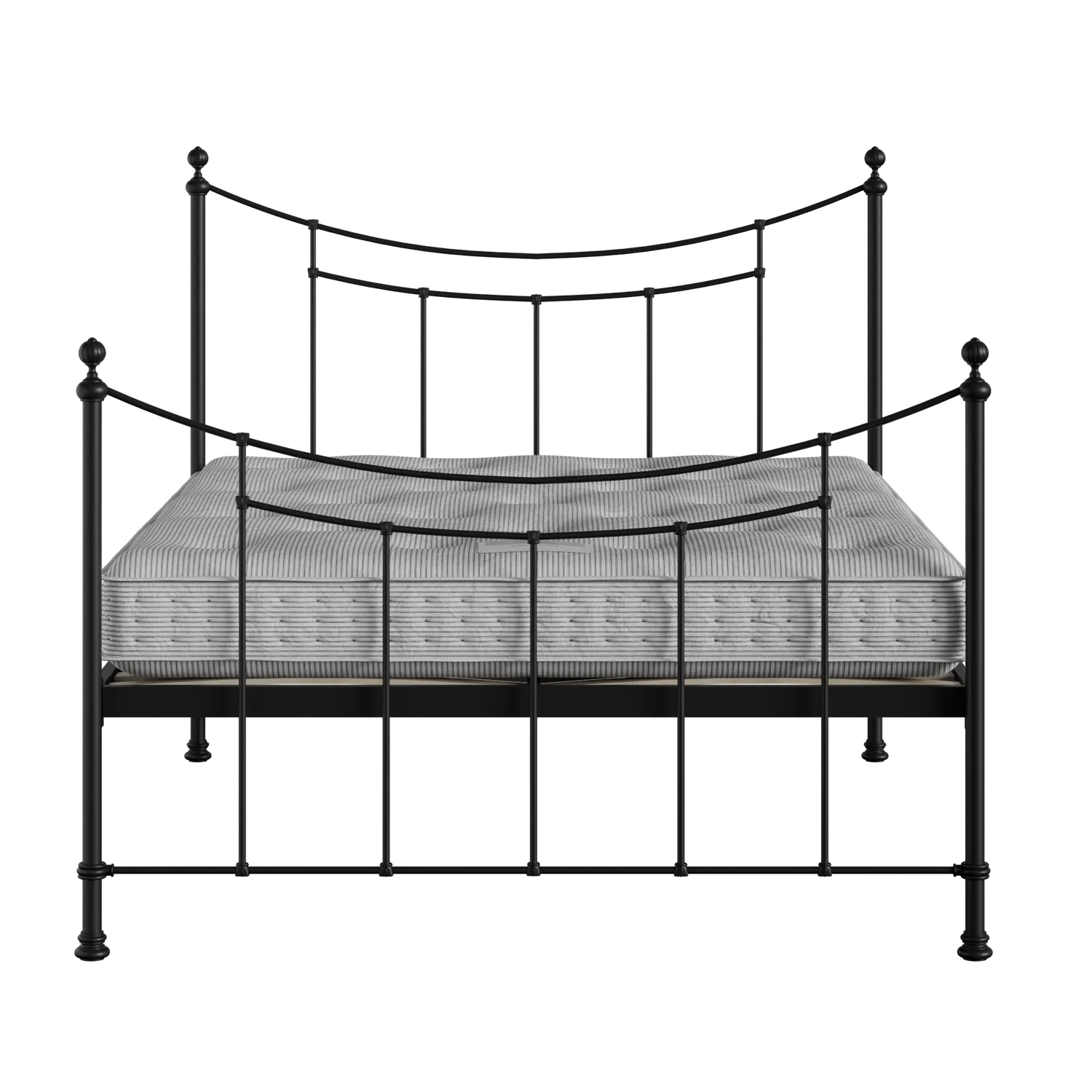 Winchester letto in ferro nero con materasso