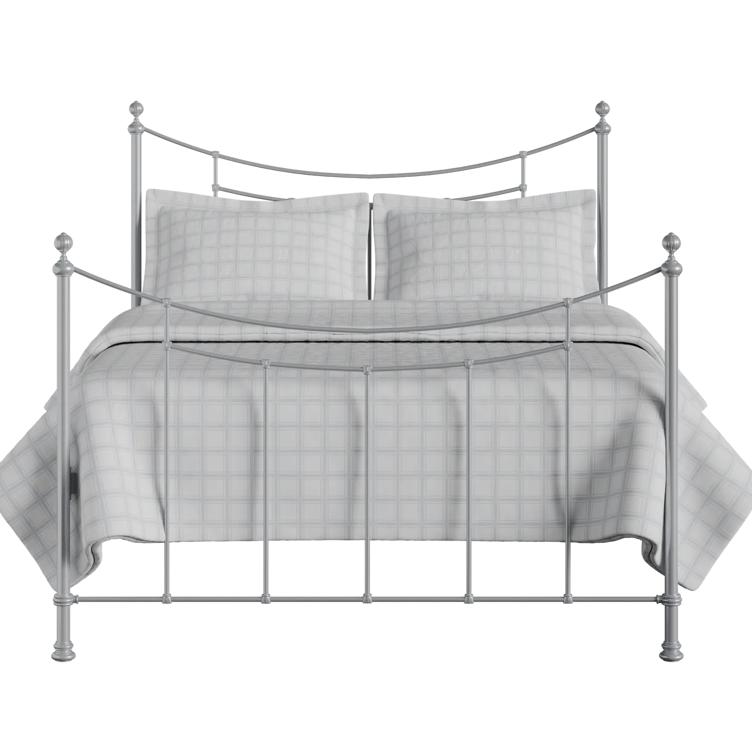 Winchester iron/metal bed in silver