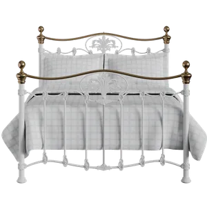 Camolin ijzeren bed in wit - Thumbnail
