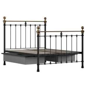 Hamilton cama de metal en negro con cajones - Thumbnail