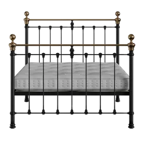 Hamilton cama de metal en negro con colchón - Thumbnail