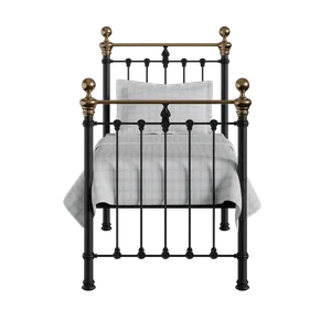 Hamilton iron/metal single bed in black - Thumbnail