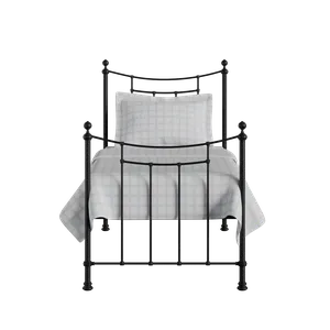Winchester iron/metal single bed in black - Thumbnail