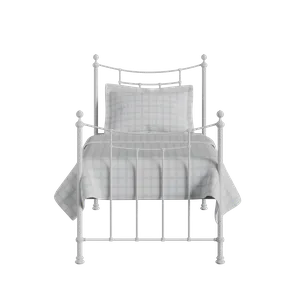 Winchester iron/metal single bed in white - Thumbnail
