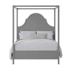 Joyce painted wood bed in grey with Juno mattress - Thumbnail